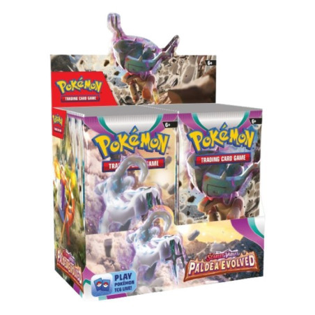 Caja de 36 sobres Pokemon Escarlata y Purpura Evoluciones en Paldea