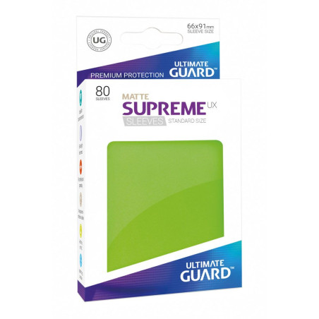 Fundas Supreme UX Standard Matte ultimate guard (80) Verde Claro