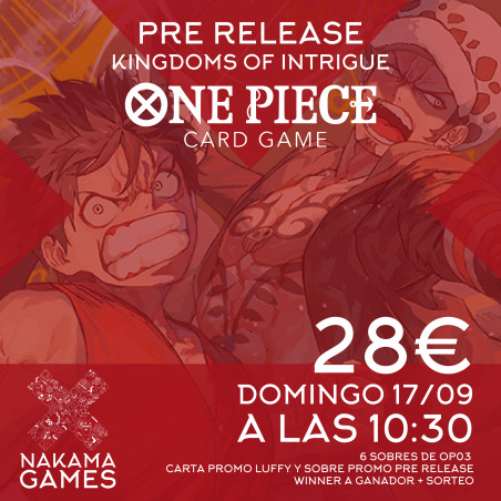 Torneo Pre Release One Piece 17/09