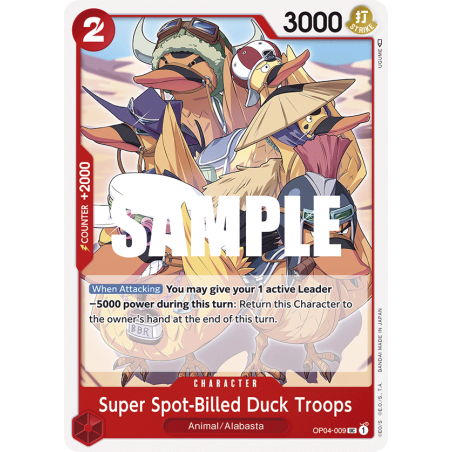 Super Spot-Billed Duck Troops OP04-009