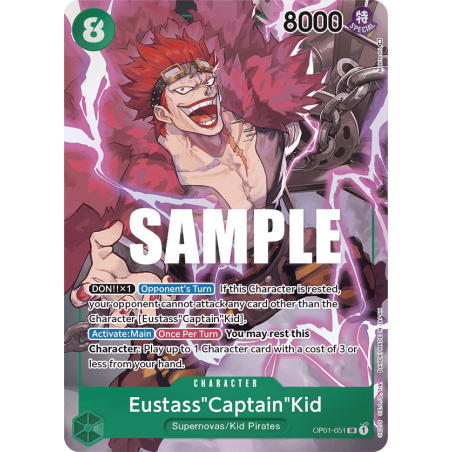 Eustass "Captain" Kid OP01-051 ALT V2