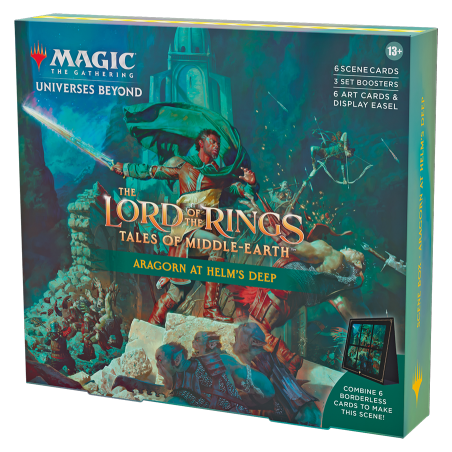 Scene Box Lord of the Rings Aragorn at Helm's Deep MTG