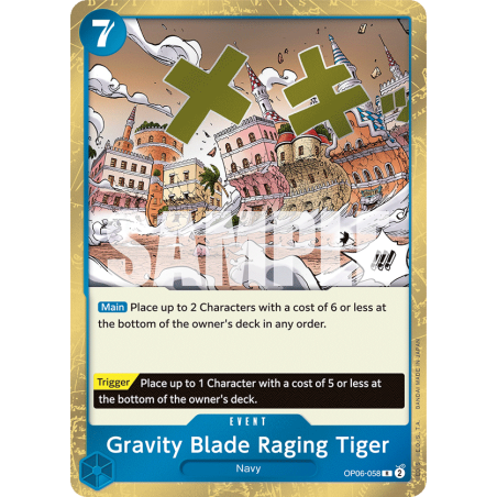 Gravity Blade Raging Tiger OP06-058