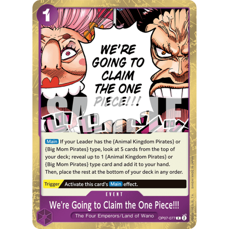 We're Going to Claim the One Piece!!! OP07-077