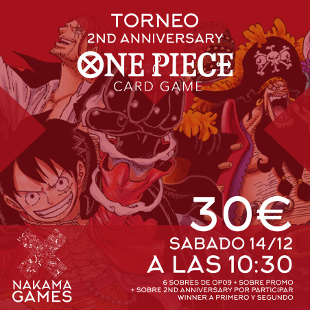 Torneo 2ND Anniversary One Piece 14/12