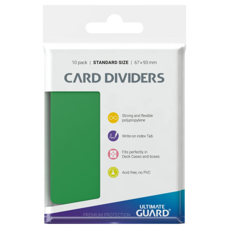 Card Dividers Standard (10) - Verde