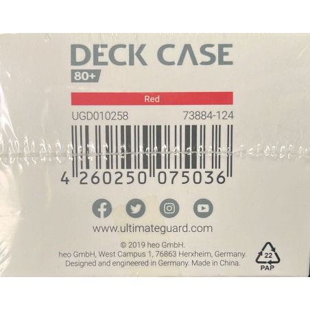 Deck Case 80+ Estandar Rojo