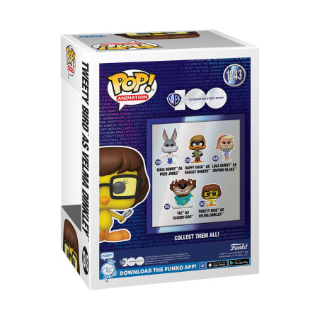 Funko POP! 1243 Looney Tweety Bird as Velma Dinkley