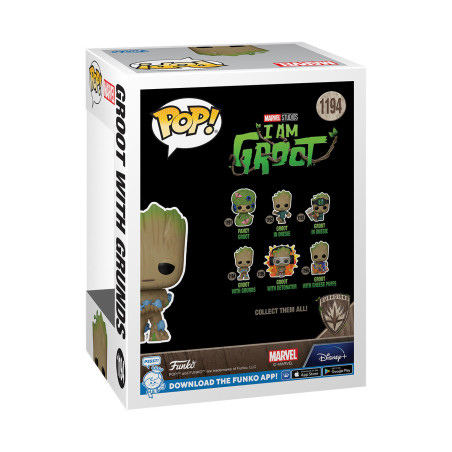 Funko POP! 1194 Yo soy Groot Marvel Groot with Grunds