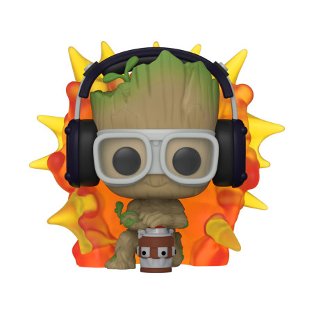 Funko POP! 1195 Yo soy Groot Marvel Groot with Detonator