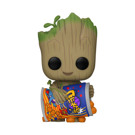 Funko POP! 1196 Yo soy Groot Marvel Groot with Cheese Puffs