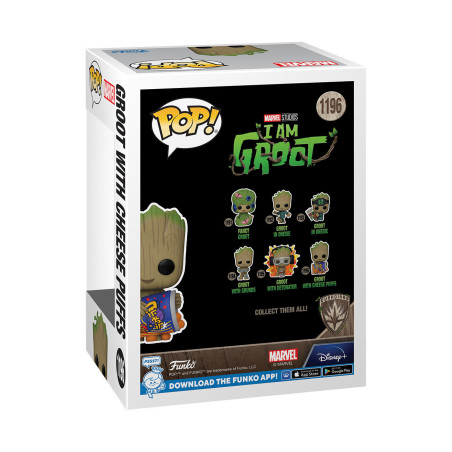 Funko POP! 1196 Yo soy Groot Marvel Groot with Cheese Puffs